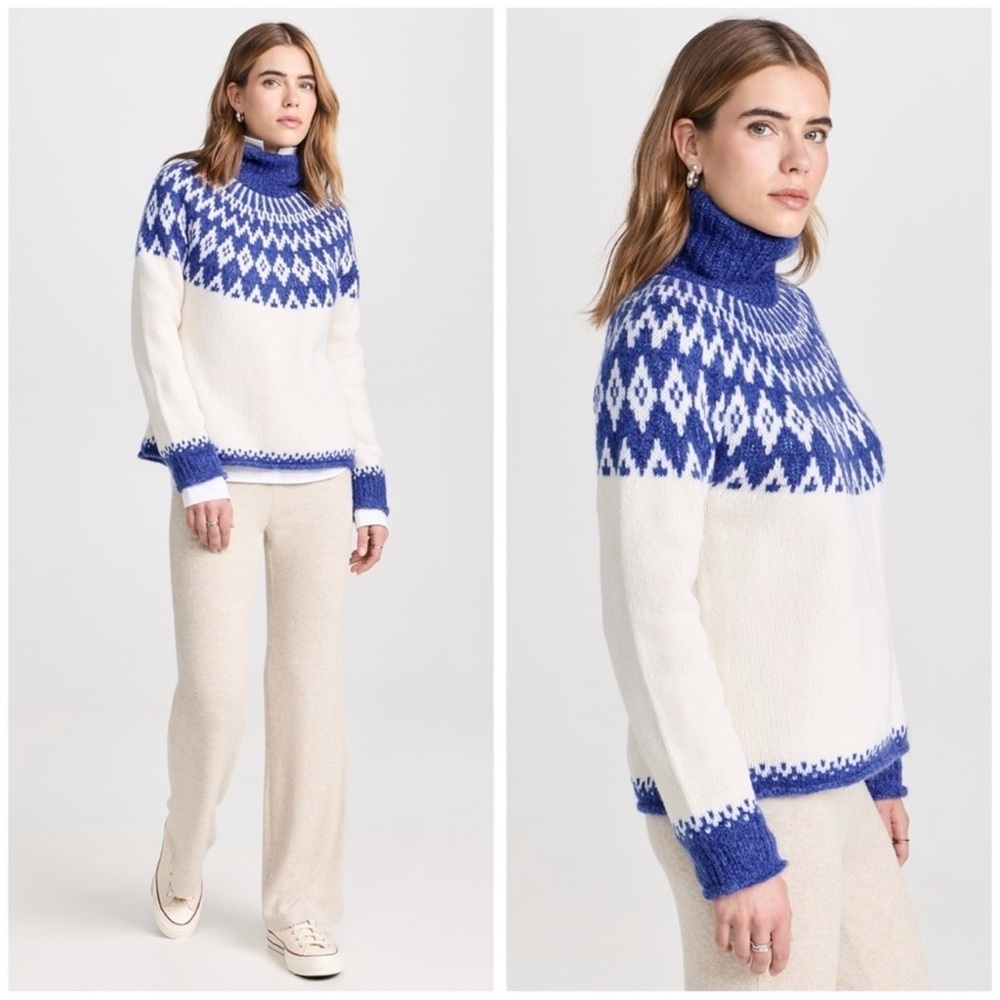Alex Mill Bailey Fair Isle Turtleneck Size Medium​​